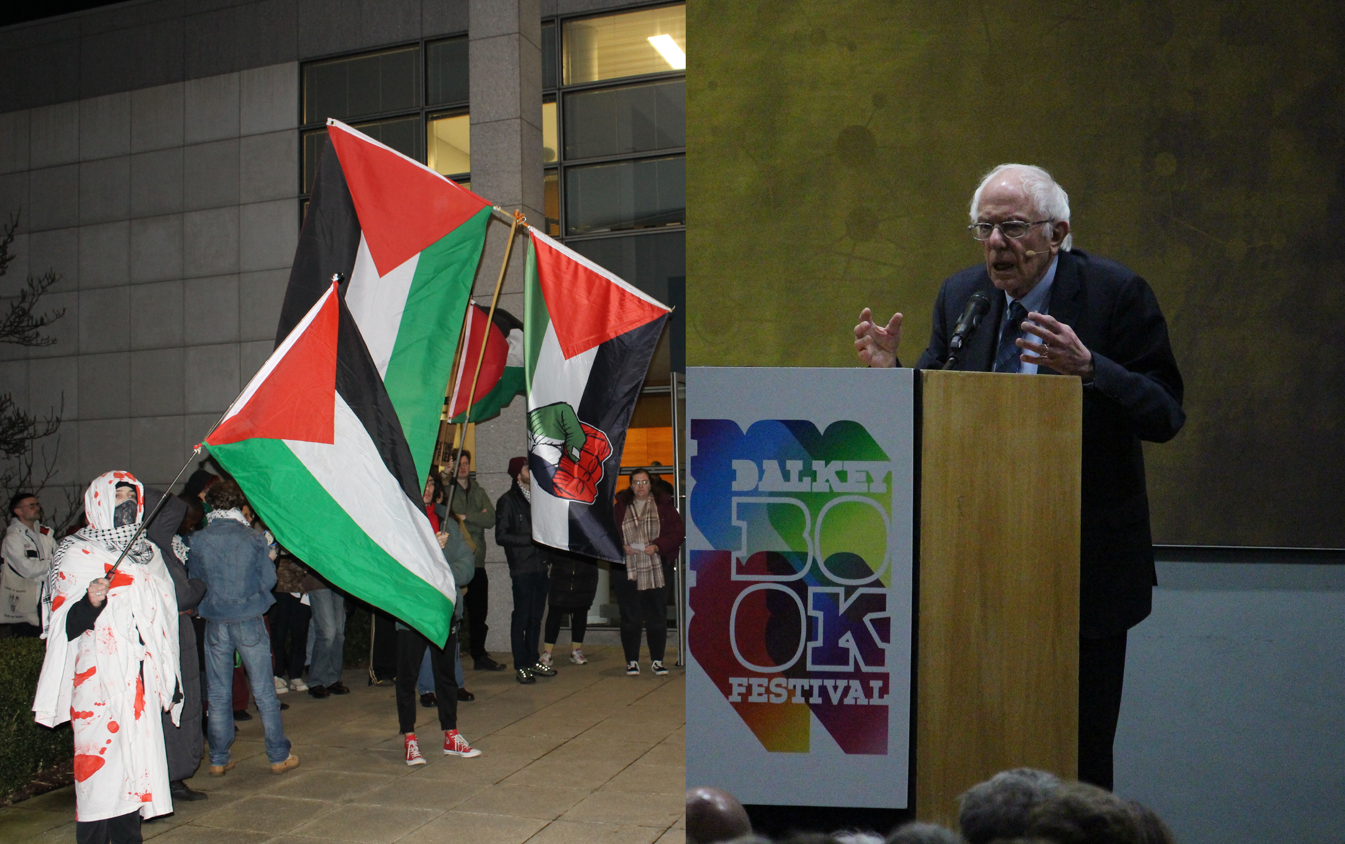 UCD BDS Protest Senator Bernie Sanders