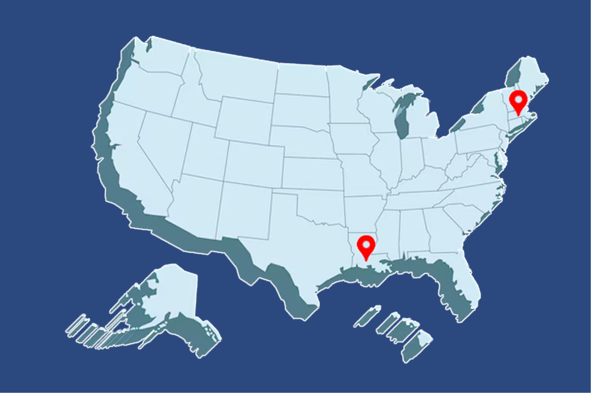 American Map made by Hugh Dooley